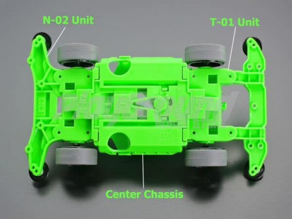 Tamiya 95485 Mini 4WD Festa Jaune L Green Special (Polycarbonate Body) (MS Chassis)