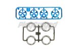 Tamiya 95332 Lo-Pro Tire/Wheel Set Blue Plated (5-Spoke)