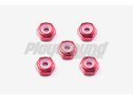 Tamiya 15493 2MM ALUMINUM LOCK NUT RED