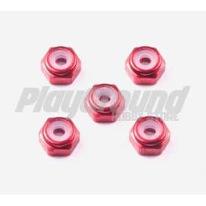 Tamiya 15493 2MM ALUMINUM LOCK NUT RED