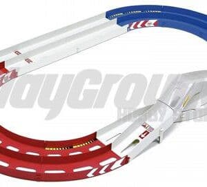 Tamiya 94893 Mini 4WD Oval Home Circuit (Two-Level Lane Change) (Red/White/Blue)