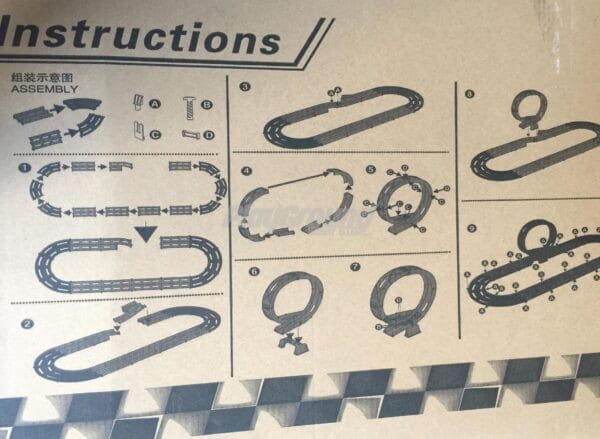 Mini 4WD 2 Lane Circuit (Grey)