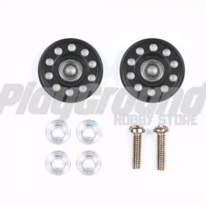 Tamiya 95499 Lightweight 13mm Aluminum Ball-Race Rollers (Ringless/Black)