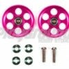 Tamiya 95213 HG Lightweight 19mm Aluminum Ball-Race Rollers (Ringless/Pink)
