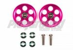 Tamiya 95213 HG Lightweight 19mm Aluminum Ball-Race Rollers (Ringless/Pink)