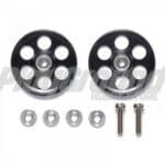 Tamiya 95498 HG Lightweight 19mm Aluminum Ball-Race Rollers (Ringless/Black)