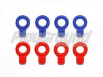 Tamiya 95393 Rubber Body Catches (Blue/Red)