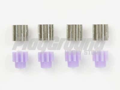 Tamiya 15289 8T Metal & Plastic Pinion Gear Set (4pcs. each)