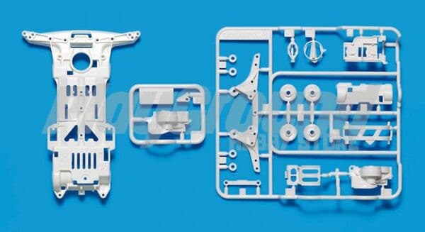 Tamiya 95256 Super-II Reinforced Chassis (White)