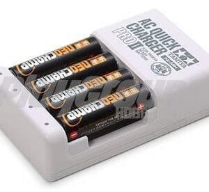 Tamiya 55116 Mini 4WD Neo Champ Ni-MH Battery (4 pcs.) & AC Quick Charger II