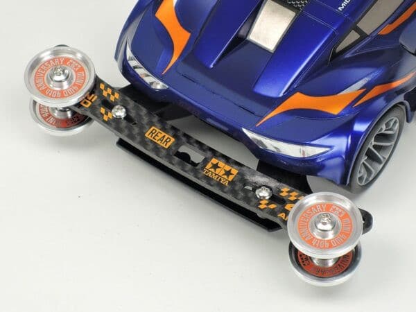 TAMIYA 95642 MINI 4WD 40TH ANNIVERSARY HG CARBON STAY WIDE 2MM REAR SLIDING DAMPER SET
