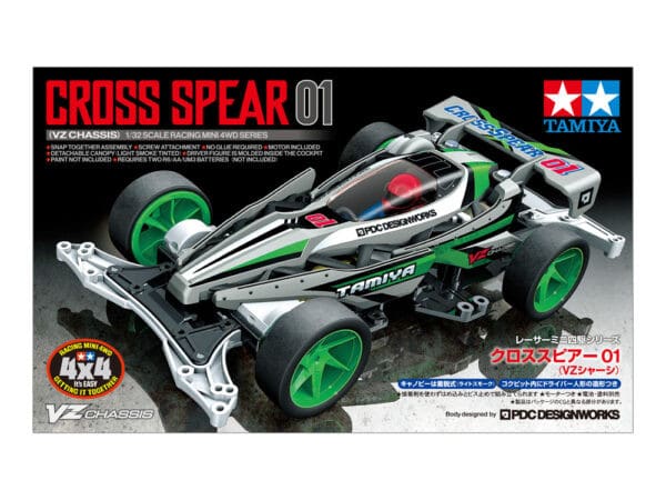 TAMIYA 18103 1/32 MINI 4WD CROSS SPEAR 01 (VZ)