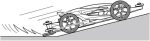Tamiya 15518 1/32 Mini 4WD FRP Rear Brake Stay Set (WHITE)