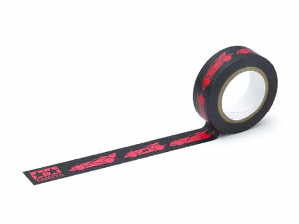 Tamiya 95667 Mini 4WD Fully Cowled Mini 4WD 30th Anniversary Multi-Tape (15mm width, Black/Pink)