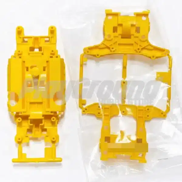TAMIYA 92435 YELLOW CHASSIS AND A PARTS ONLY