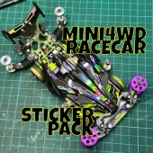 TAMIYA MINI4WD AVANTE MK.III CUSTOMISED HOLOGRPAHIC STICKER