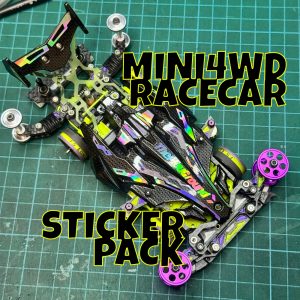 TAMIYA MINI4WD AVANTE MK.III CUSTOMISED HOLOGRPAHIC STICKER