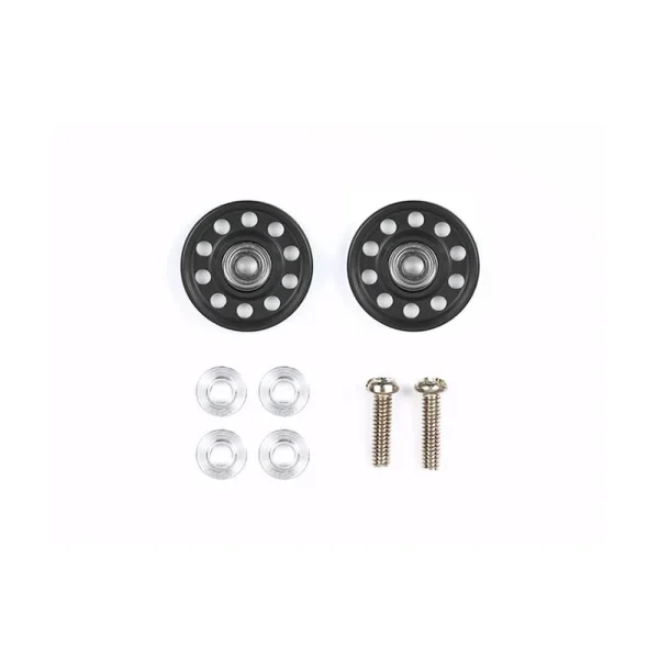 TAMIYA 92458 13MM ALUMINIUM BALL-RACE ROLLERS (RINGLESS/BLACK TAMIYA KOREA 30TH ANNIVERSARY)