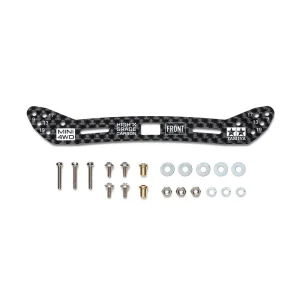TAMIYA 15548 1/32 MINI 4WD HG CARBON WIDE FRONT PLATE 2MM (SLIDING DAMPER)