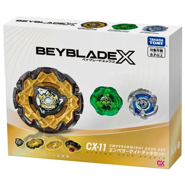 [PRE SALE ETA 3RD NOV] BEYBLADE X - CX-11 EMEPROR MIGHT DECK SET