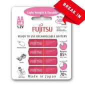 [BREAK IN] FUJITSU PINK LIGHTWEIGHT AA BATTERIES