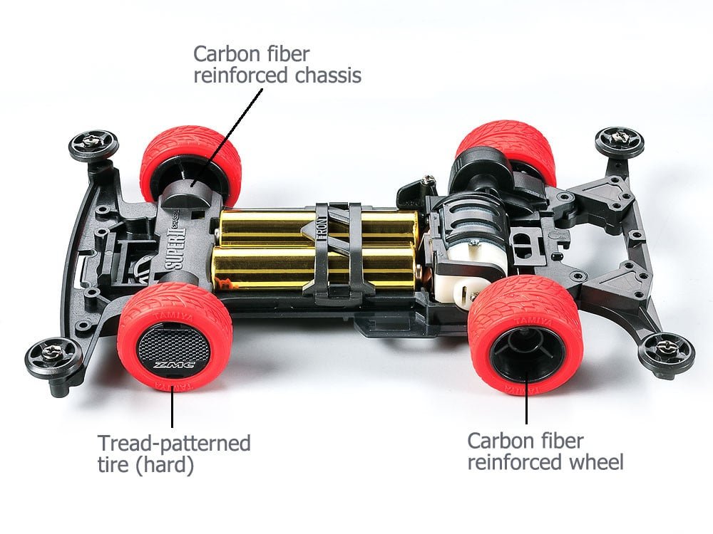 TAMIYA 95508 1/32 MINI 4WD NEO-TRIDAGGER ZMC CARBON SPECIAL LIMITED EDITION SUPER II CHASSIS KIT