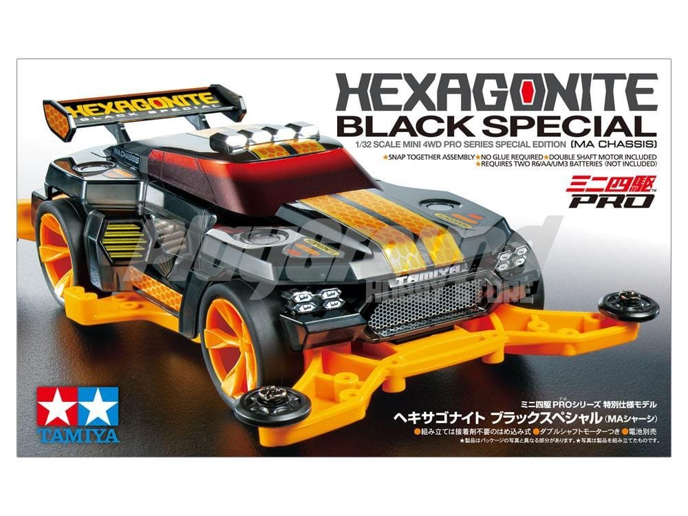 Tamiya 95565 1/32 Mini 4WD Hexagonite Black Special (MA Chassis) Tamiya 95565 1/32 Mini 4WD Hexagonite Black Special (MA Chassis)