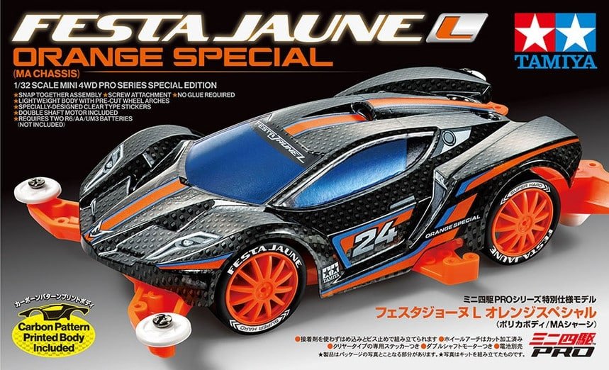 Tamiya 95658 1/32 Mini 4WD Festa Jaune L Orange Special (MA Chassis)