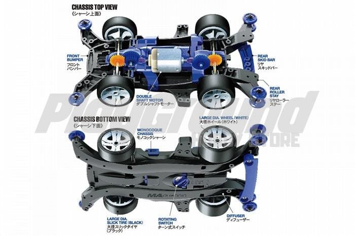 Tamiya 18641 1/32 Mini 4WD Shooting Proud Star (MA Chassis) Tamiya 18641 1/32 Mini 4WD Shooting Proud Star (MA Chassis)