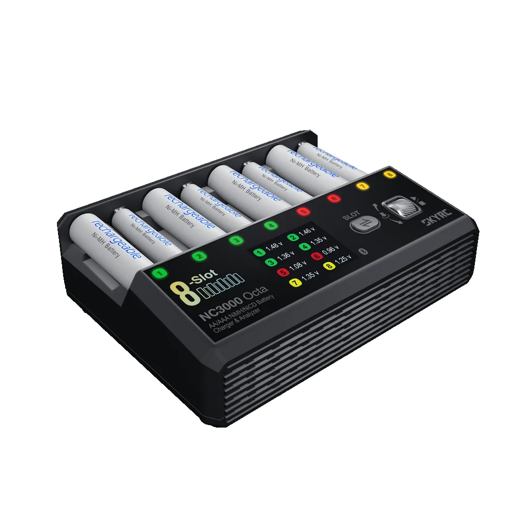 SKYRC NC3000 OCTA AA/AAA NIMH/NICD BATTERY CHARGER/ANALYZER