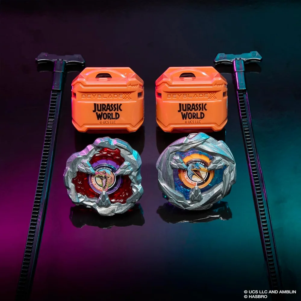 BEYBLADE X BXG-41 JURASSIC WORLD SPINOSAURUS VS QUETZALCOATLUS