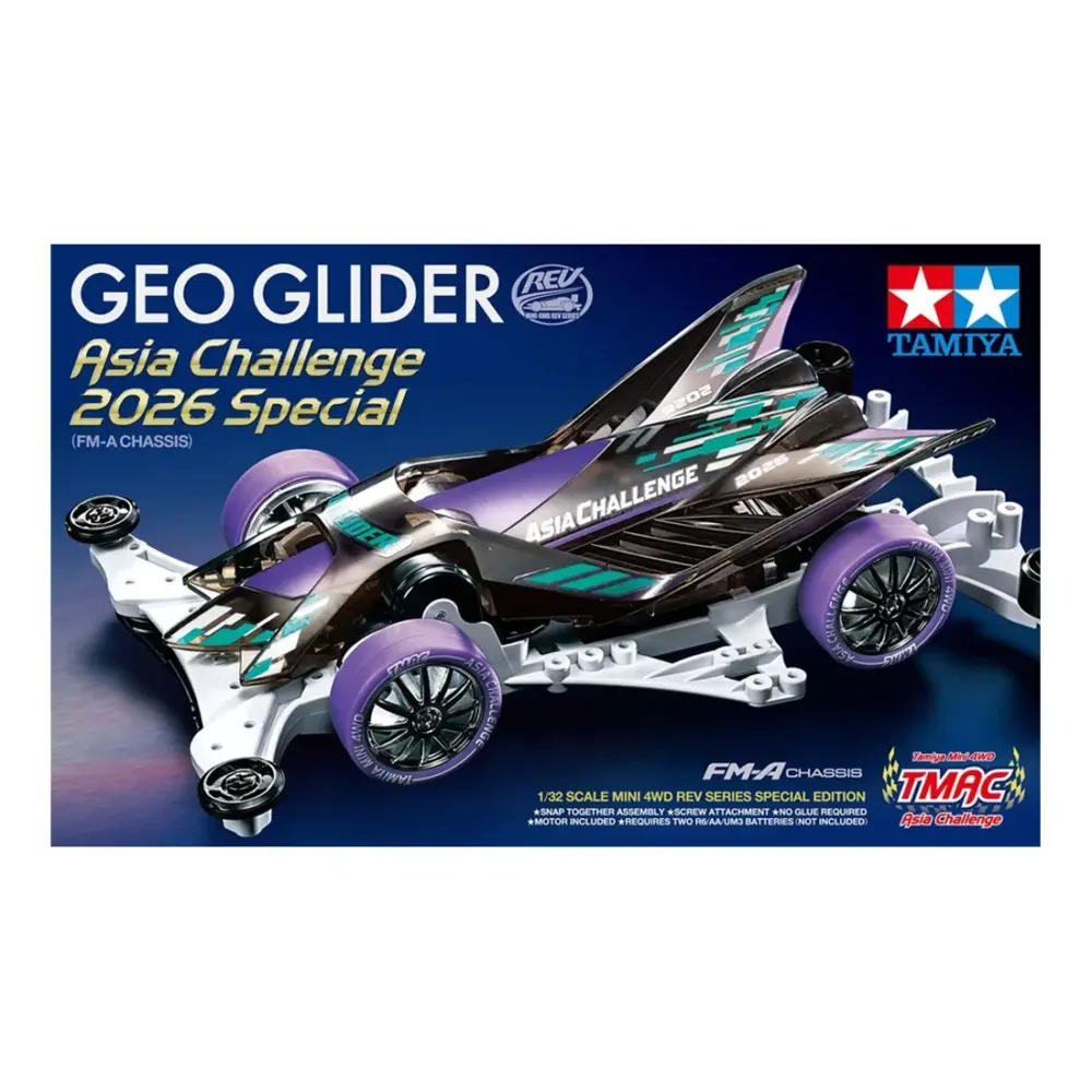 [PRE ORDER EARLY MAY] TAMIYA 95706 1/32 MINI 4WD GEO GLIDER ASIA CHALLENGE 2026 SPECIAL (FM-A CHASSIS)