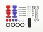 Tamiya 15525 1/32 Mini 4WD LOW FRICTION PLASTIC DOUBLE ROLLERS w/RUBBER RINGS (RED & BLUE/13-12mm)