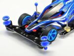 Tamiya 15525 1/32 Mini 4WD LOW FRICTION PLASTIC DOUBLE ROLLERS w/RUBBER RINGS (RED & BLUE/13-12mm) - Image 2