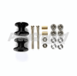 TAMIYA 92431 1/32 MINI 4WD LIGHTWEIGHT DOUBLE ALUMINIUM ROLLERS 12-13MM BLACK TKC 25TH SPECIAL