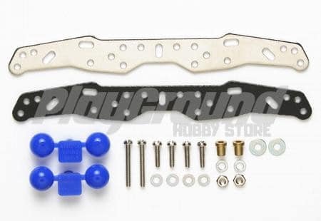 Tamiya 95006 1/32 Mini 4WD Plate Weight(Sliver)w/FRP Multi-Roller Setting Stay