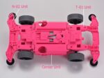 TAMIYA 1/32 MINI 4WD JR RAIKIRI PINK SPECIAL (POLYCARBONATE BODY) (MS CHASSIS) - Image 5