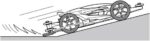 TAMIYA 15518 1/32 MINI 4WD FRP REAR BRAKE STAY SET (WHITE) - Image 4